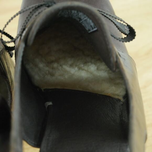 Ugg Celestina Size 10 Platform Heels Burgundy Leather Clog Shoes Chunky Studded - Picture 11 of 13